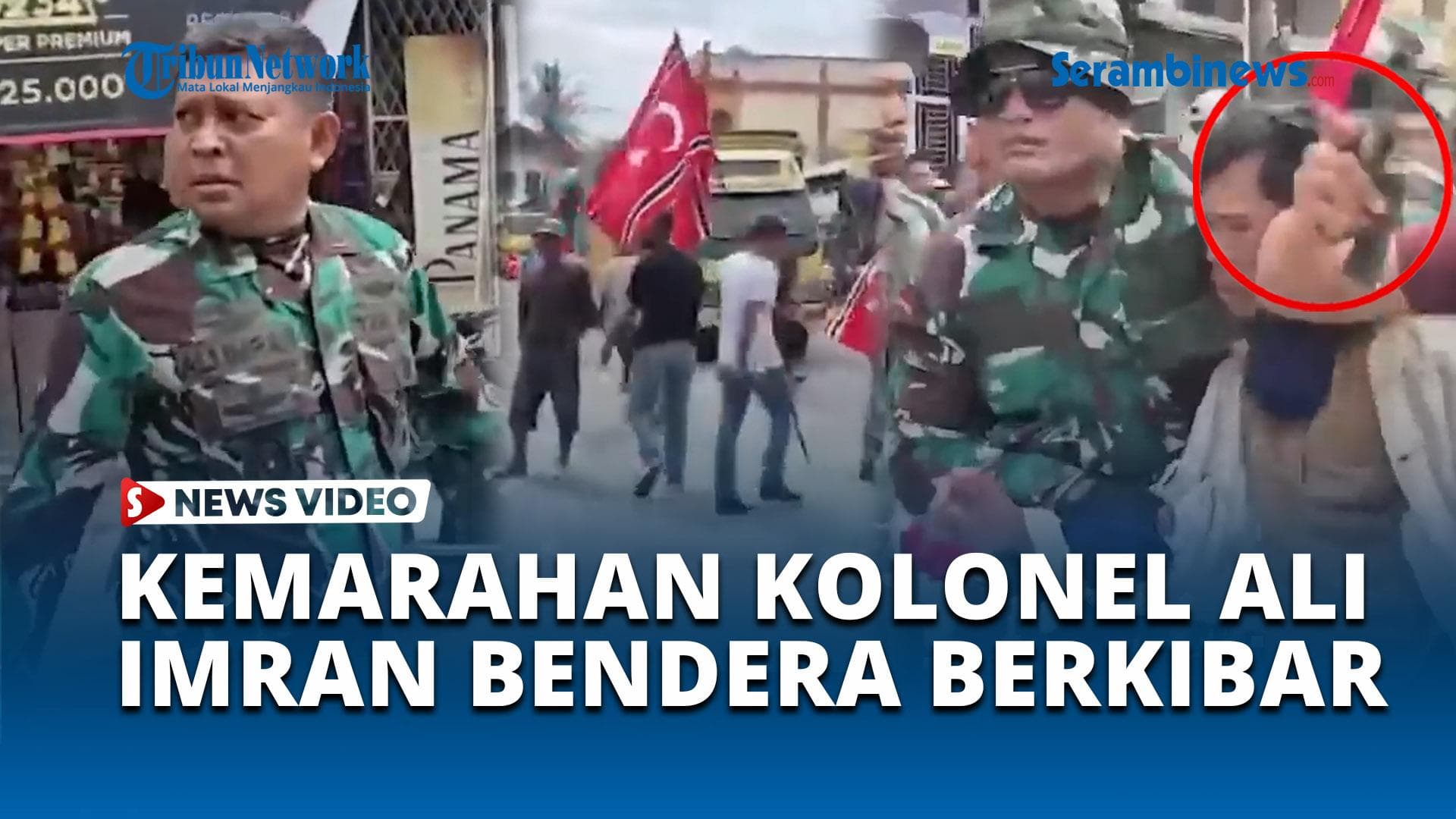 VIDEO Ada yang Bawa Senjata Api Saat Aksi Kibarkan Bendera Bulan Bintang di Lhokseumawe