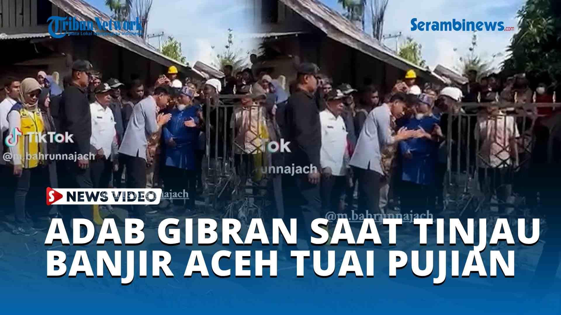 VIDEO Adab Gibran Tinjau Banjir Aceh, Bungkukan Badan ke Tokoh Masyarakat