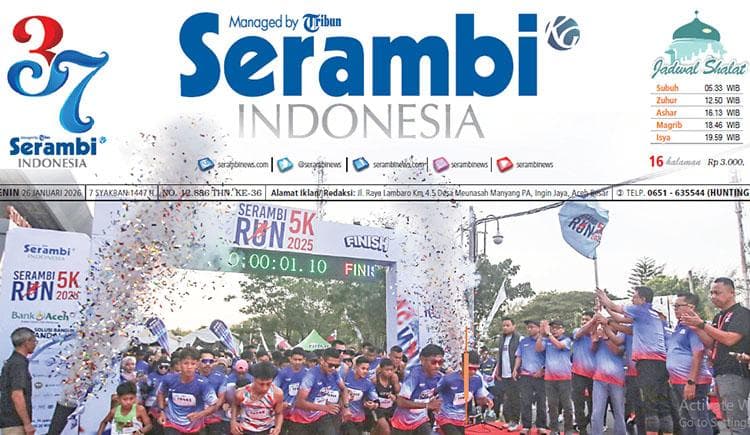 Muzakir Juara Serambi Run 5K, Solidaritas untuk Korban Banjir Aceh