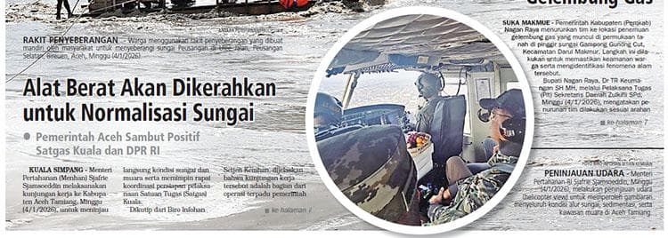 Normalisasi Sungai Aceh Tamiang Dimulai, Alat Berat Dikerahkan untuk Pulihkan Ekonomi Warga