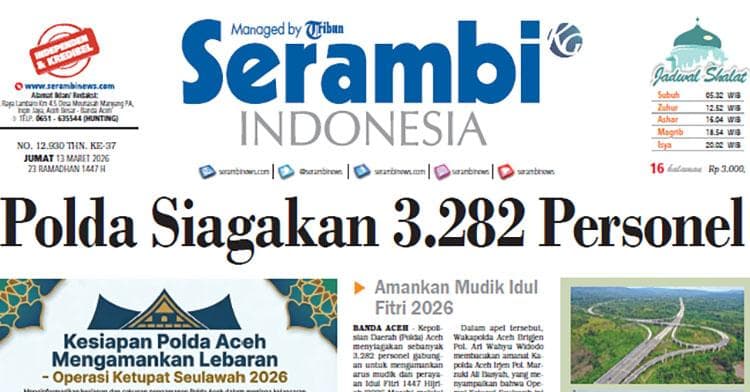 3.282 Personel Polda Aceh Amankan Arus Mudik Lebaran 2026 di Seluruh Aceh
