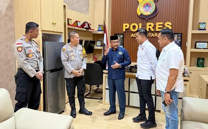 Haji Uma dan Kapolres Aceh Utara Bahas Pengamanan Lebaran dan Penanganan Narkoba