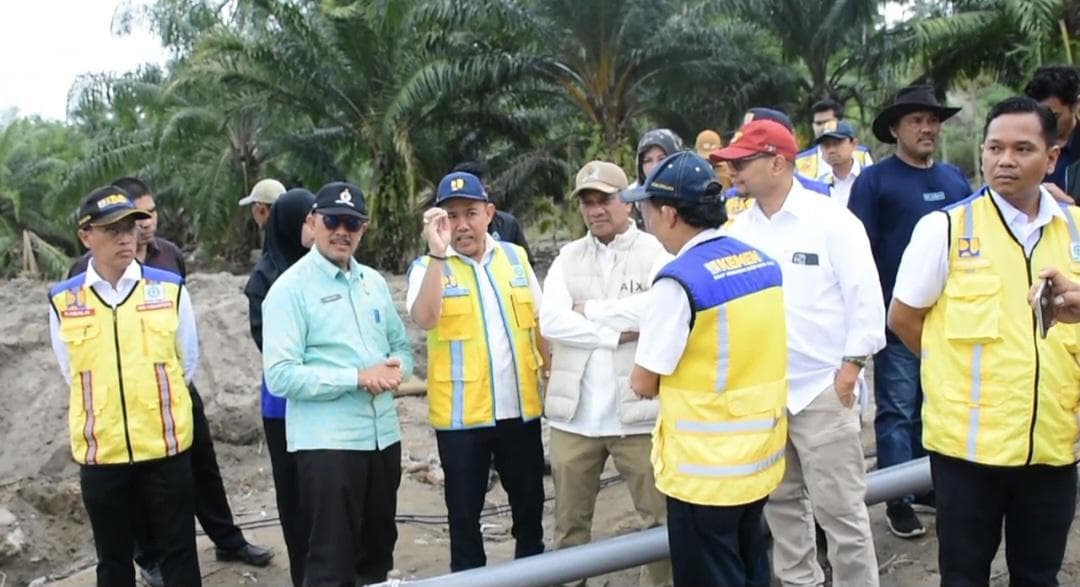 Bendungan Irigasi Pante Lhong Rusak Berat Diterjang Banjir, H Ruslan M. Daud Janji Segera Perbaiki