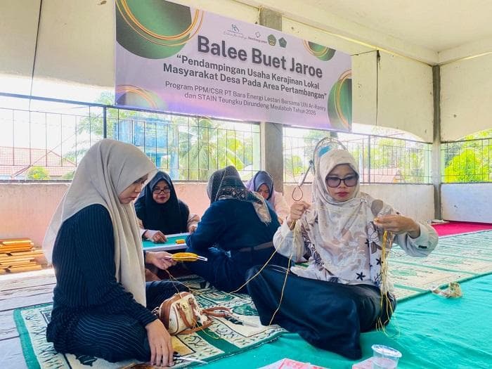 PT BEL Latih Kerajinan Kasab di Nagan Raya, Pemberdayaan Ekonomi Berbasis Budaya