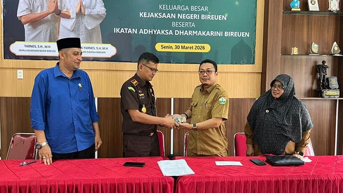 Kejari Bireuen Terima Pengembalian Rp 98,7 Juta Kerugian Korupsi BMK