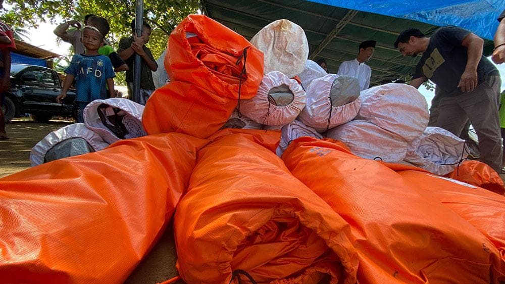 100 Rumah Hilang di Lapang Aceh Utara, BNPB Distribusikan Tenda Darurat