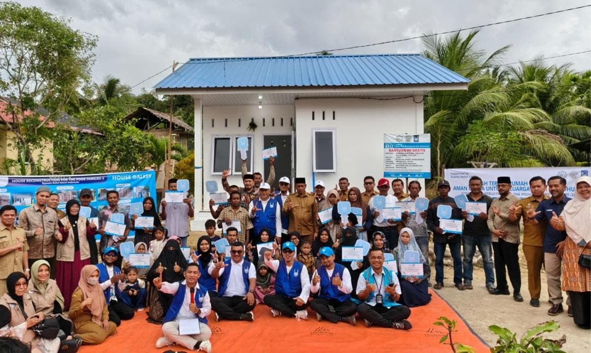 28 Rumah Tahan Gempa untuk Yatim Dhuafa Lhokseumawe Diserahkan