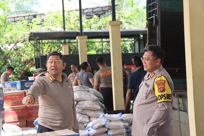 Bantuan Kapolri untuk Korban Banjir Nagan Raya Tepat Jelang Ramadhan