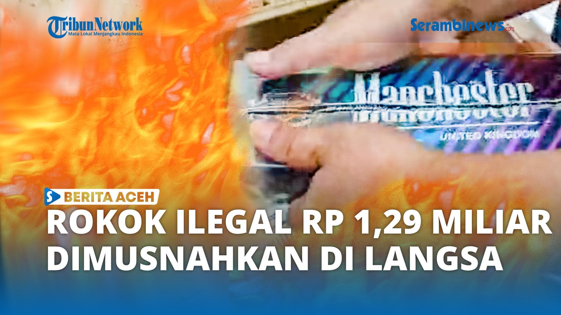 Bea Cukai Langsa Musnahkan 545 Ribu Batang Rokok Ilegal Senilai Rp1,3 Miliar