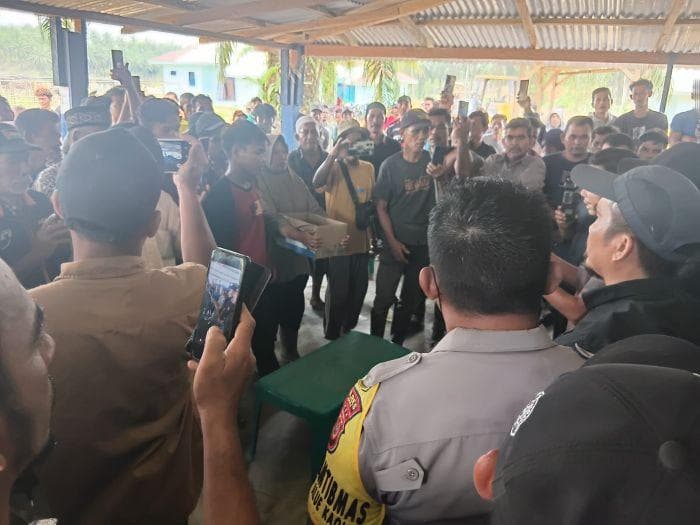 Warga Alue Kaul Tolak Parit Gajah PT CGU, Polisi Mediasi Penyelesaian