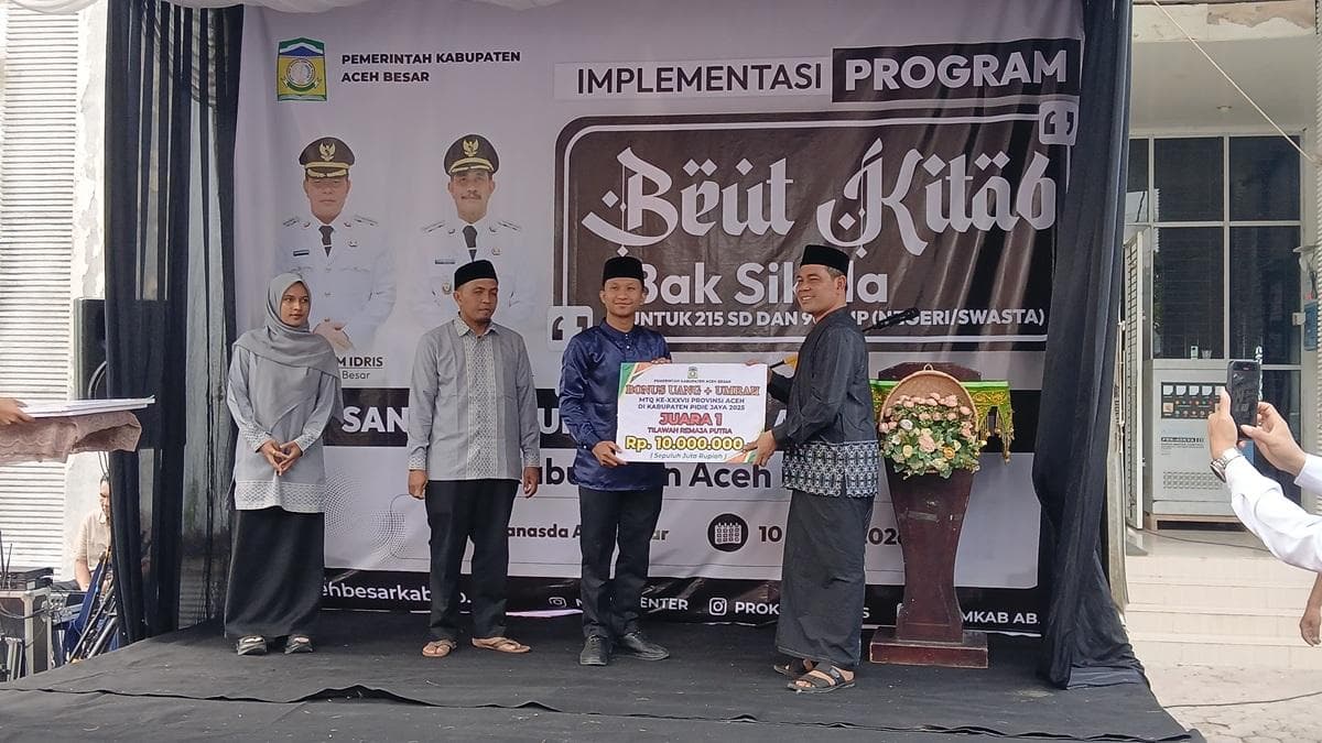 29 Ribu Siswa Aceh Besar Belajar Kitab di Sekolah Umum Mulai 2026