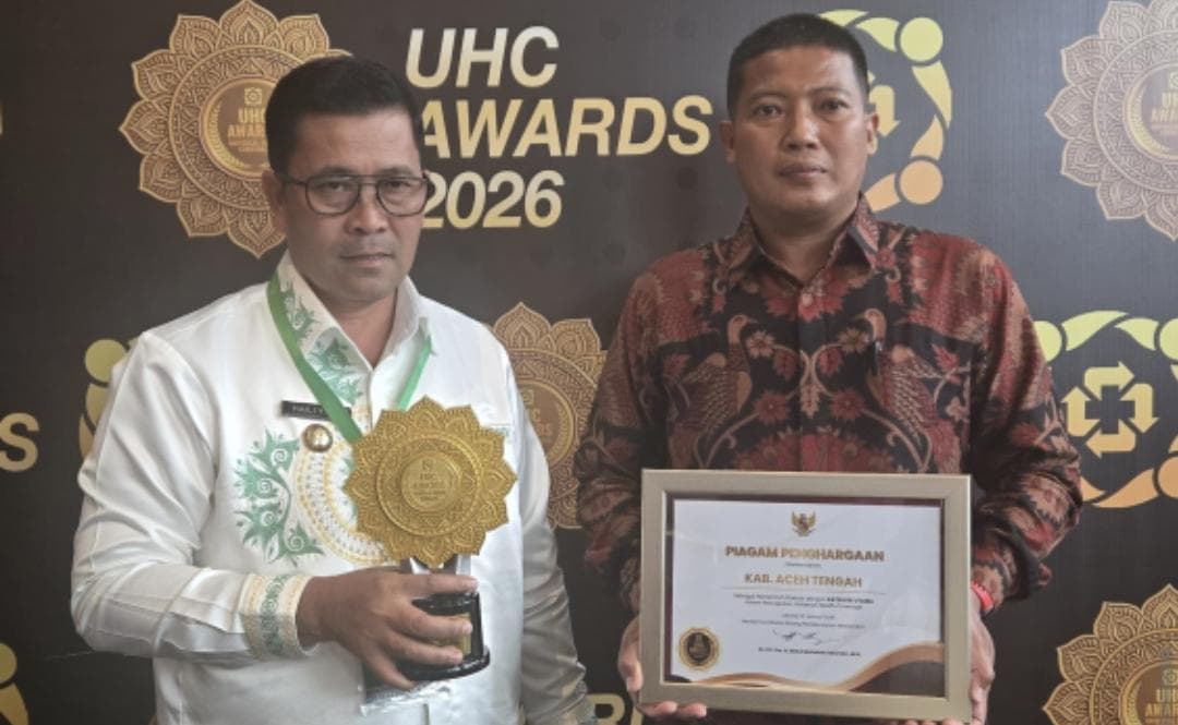 Aceh Tengah Raih Penghargaan UHC Utama 2026, Cakupan JKN 101,4%