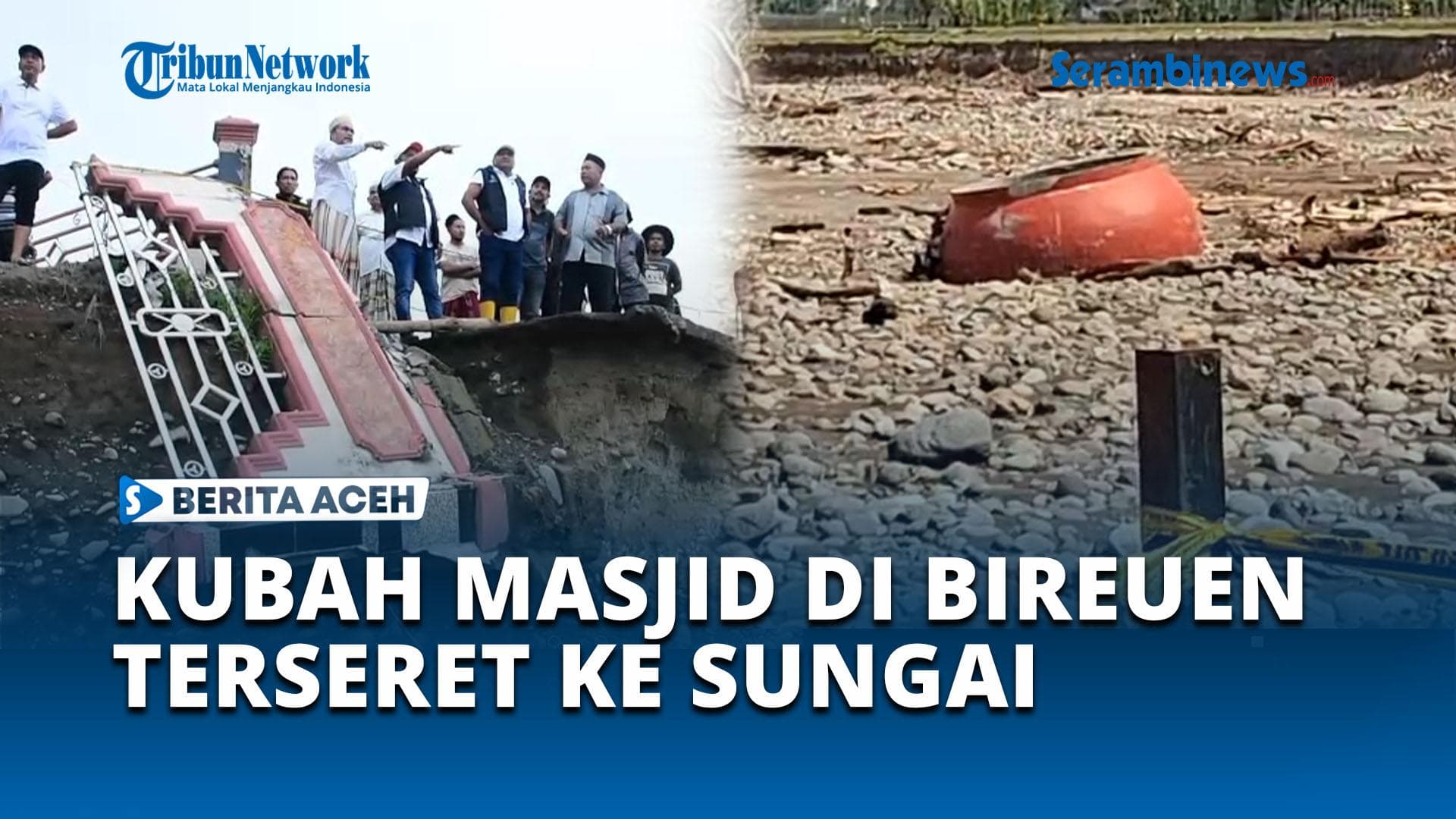 Masjid Al Mabrur di Bireuen Hancur Akibat Banjir Bandang, Bupati Mukhlis Kunjungi Lokasi