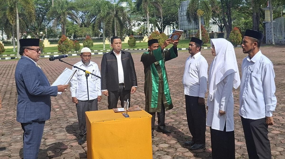 326 Tuha Peut Nagan Raya Dilantik, Bupati TRK Tekankan Sinergi dengan Keuchik