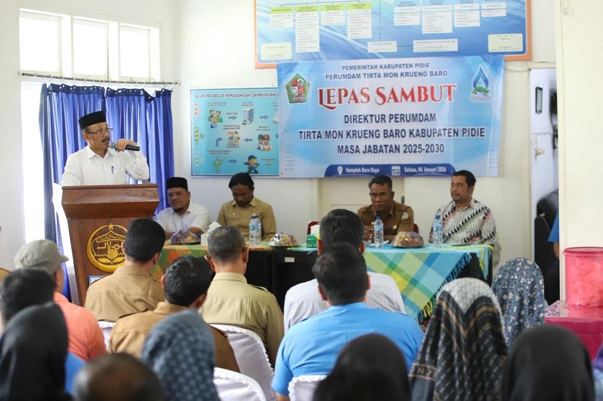 Bupati Pidie Minta Perumdam Tirta Mon Krueng Baro Kontribusi PAD