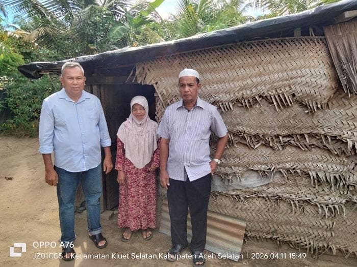 Warga Aceh Selatan Bertahan di Gubuk Tak Layak Huni, Bupati Instruksikan Prioritas Bantuan