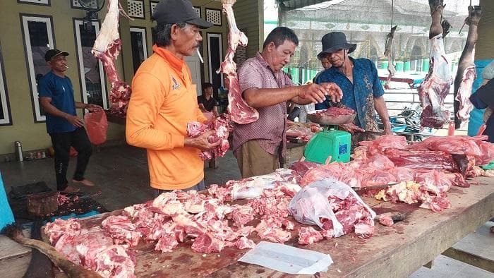 Warga Aceh Singkil Ramai Beli Daging Meugang, Harga Naik Rp 20 Ribu