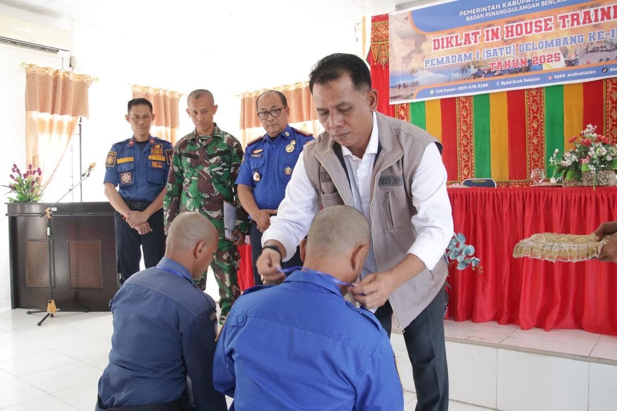 40 Personel Damkar Ikuti Diklat IHT Gelombang II, Plt Bupati Aceh Selatan Dorong SDM Profesional