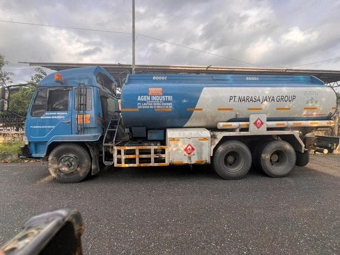 Polres Nagan Raya Tangkap Truk Tangki BBM Subsidi Ilegal di Lueng Baro