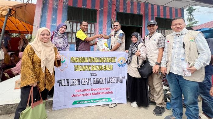 Dokter Spesialis FK Unimal Tangani 114 Warga Langkahan Pasca Banjir Siklon Senyar