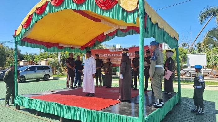 Terlibat Judi, Empat Terdakwa Dihukum Cambuk Belasan Kali di Aceh Jaya