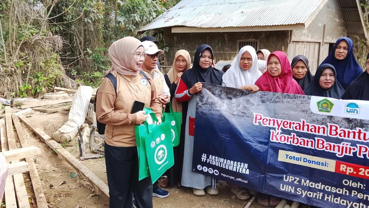 Murid UIN Jakarta Bantuan Korban Banjir Aceh Tamiang dan Langsa
