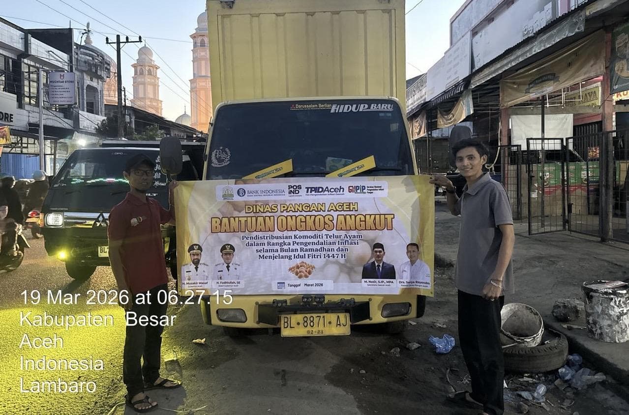 Dinas Pangan Aceh Distribusikan 198 Ton Gula dan 50 Ribu Papan Telur Jelang Idul Fitri