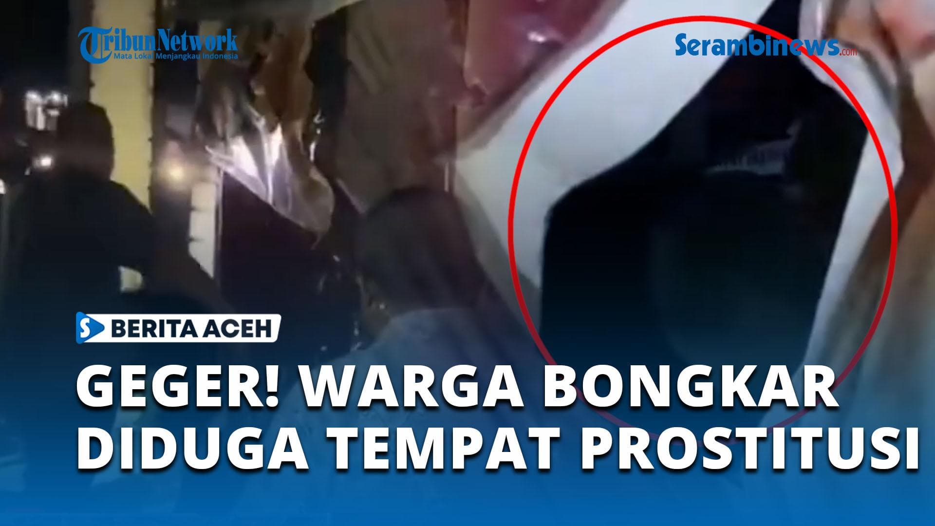 Warga Pageu, Banda Aceh Bongkar Tempat Diduga Prostitusi, Harapkan Keamanan