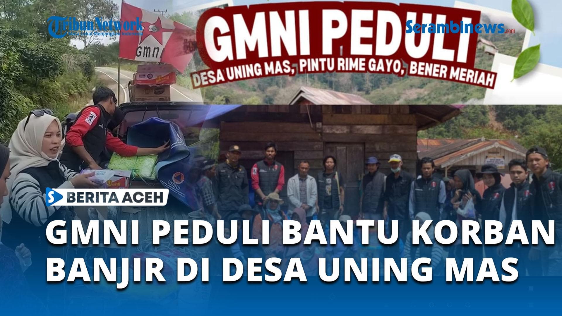 GMNI Aceh & Komunitas Bantu Warga Bener Meriah Pasca Bencana