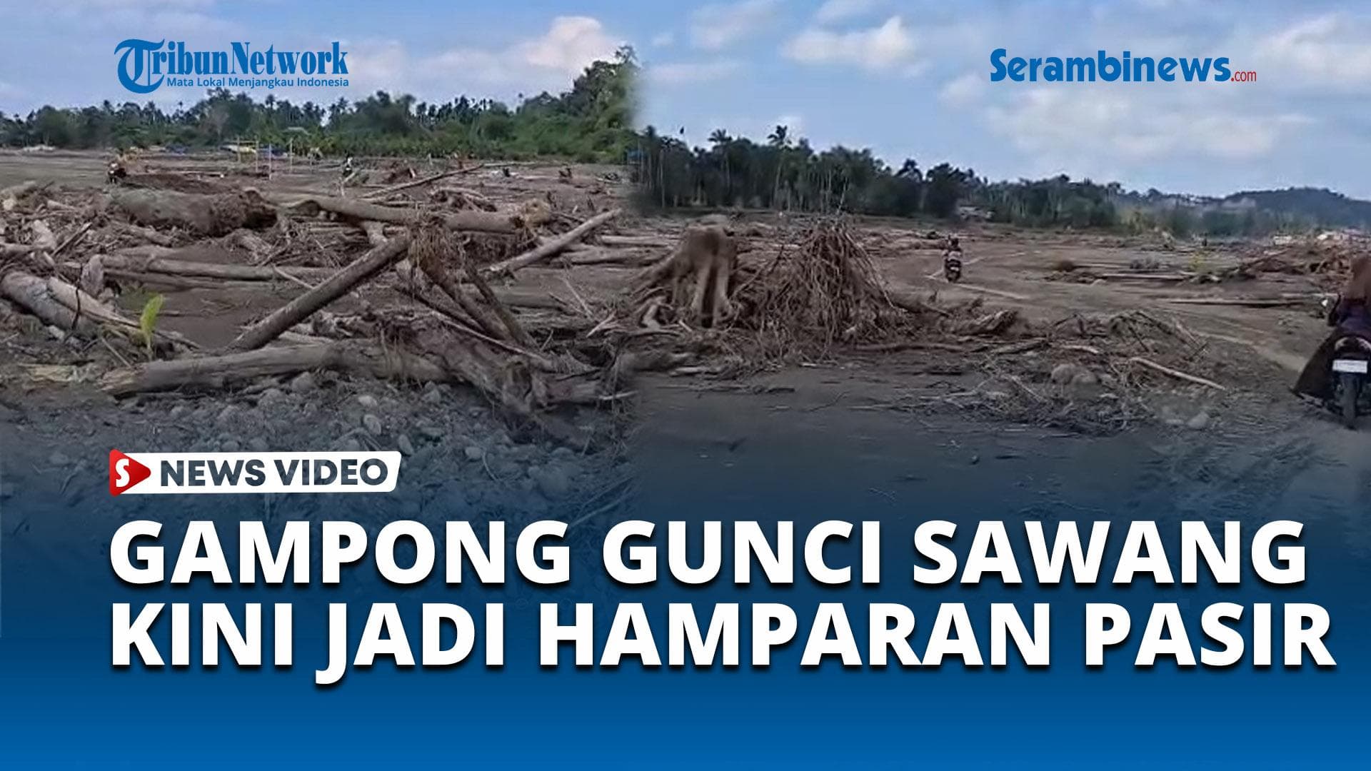 Gampong Gunci Sawang Terubah Jadi Hamparan Pasir Pasca Banjir Bandang