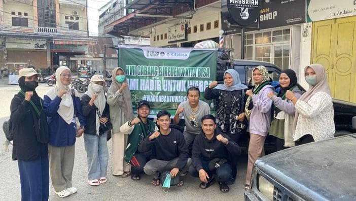 HMI Cabang Bireuen Salurkan 5.000 Paket Makanan