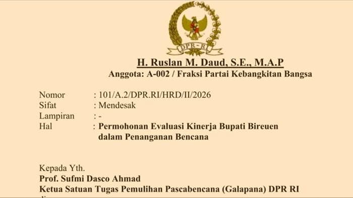 Permintaan Evaluasi Bupati Bireuen: Ruslan Khawatir Pemulihan Bencana Lambat