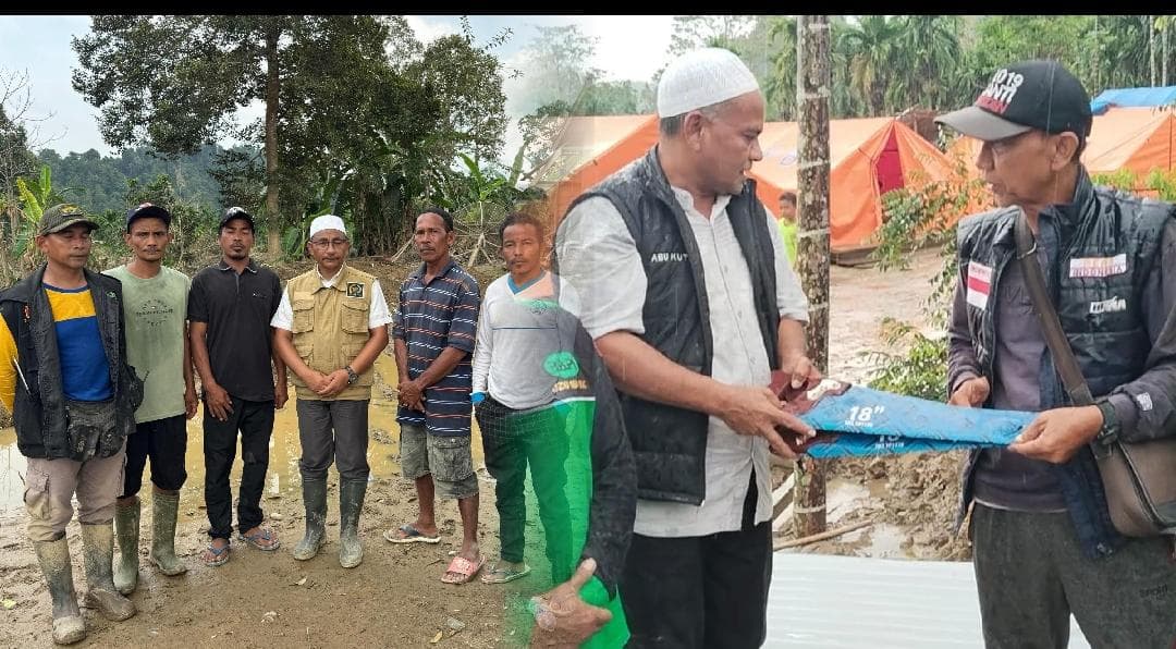 Haji Uma Bantu Material Bangun Masjid Darurat di Aceh Timur Pasca Banjir