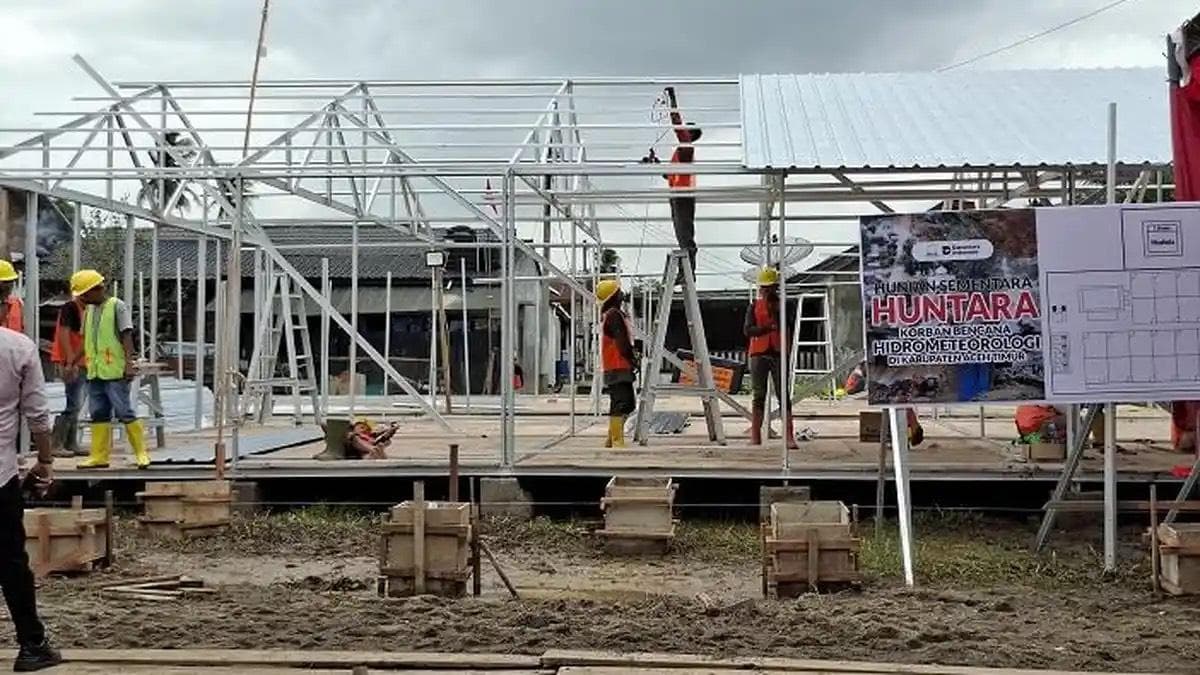 4.291 Huntara di Aceh Rampung, Pengungsi Berkurang 3.362 Jiwa