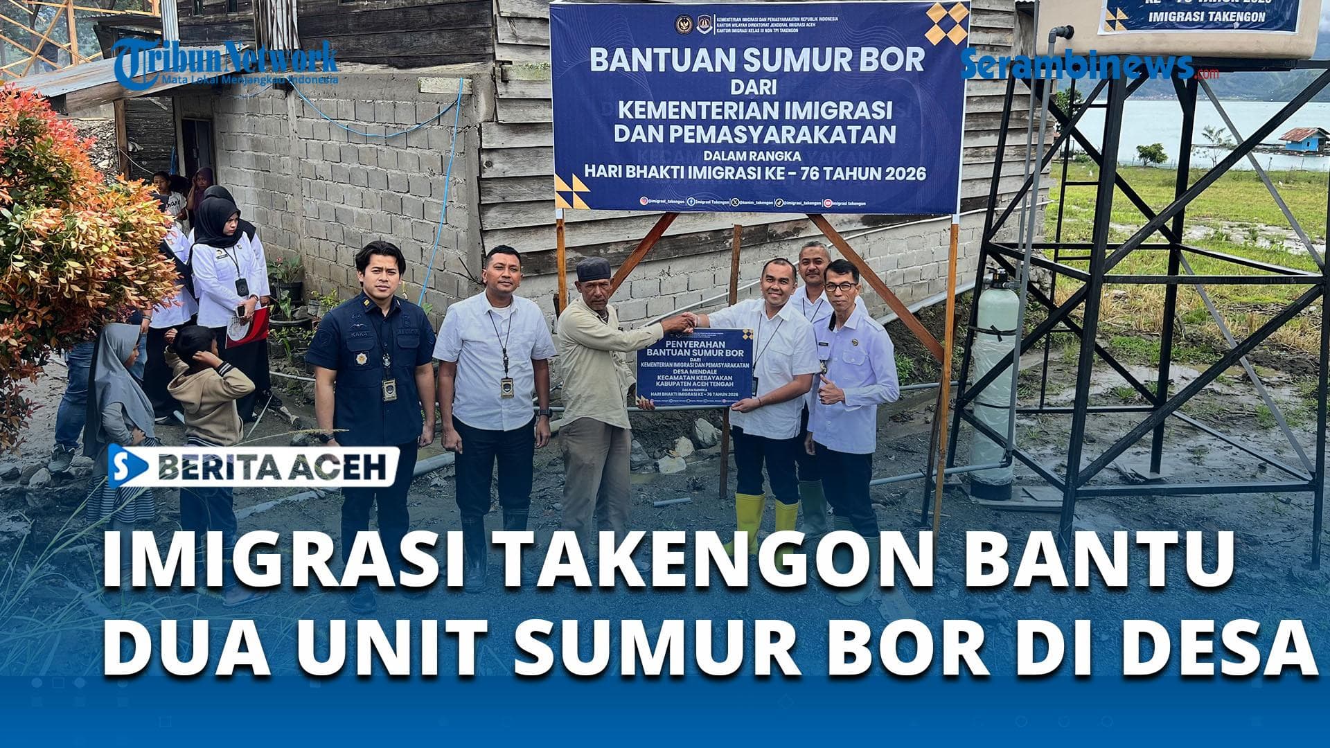 Sumur Bor dari Imigrasi Takengon Bantu Warga Aceh Tengah Pasca Bencana