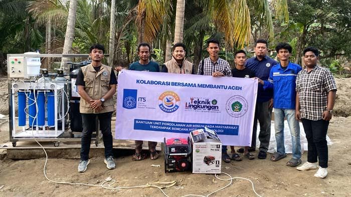 UIN Ar-Raniry & ITS Pasang IPAM Portabel di Bireuen, Bantu Warga Pasca-Banjir
