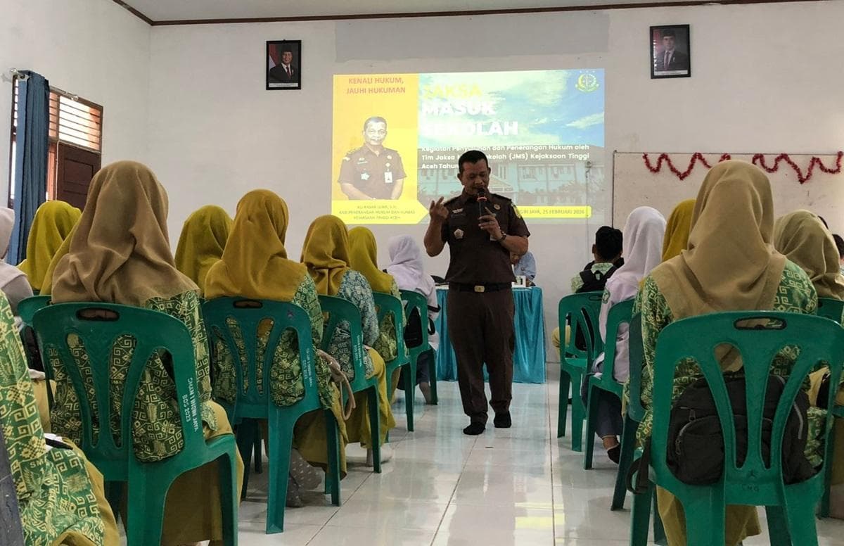 Kejati Aceh Edukasi Siswa SMA Ingin Jaya Lewat Program JMS untuk Cegah Pelanggaran Hukum