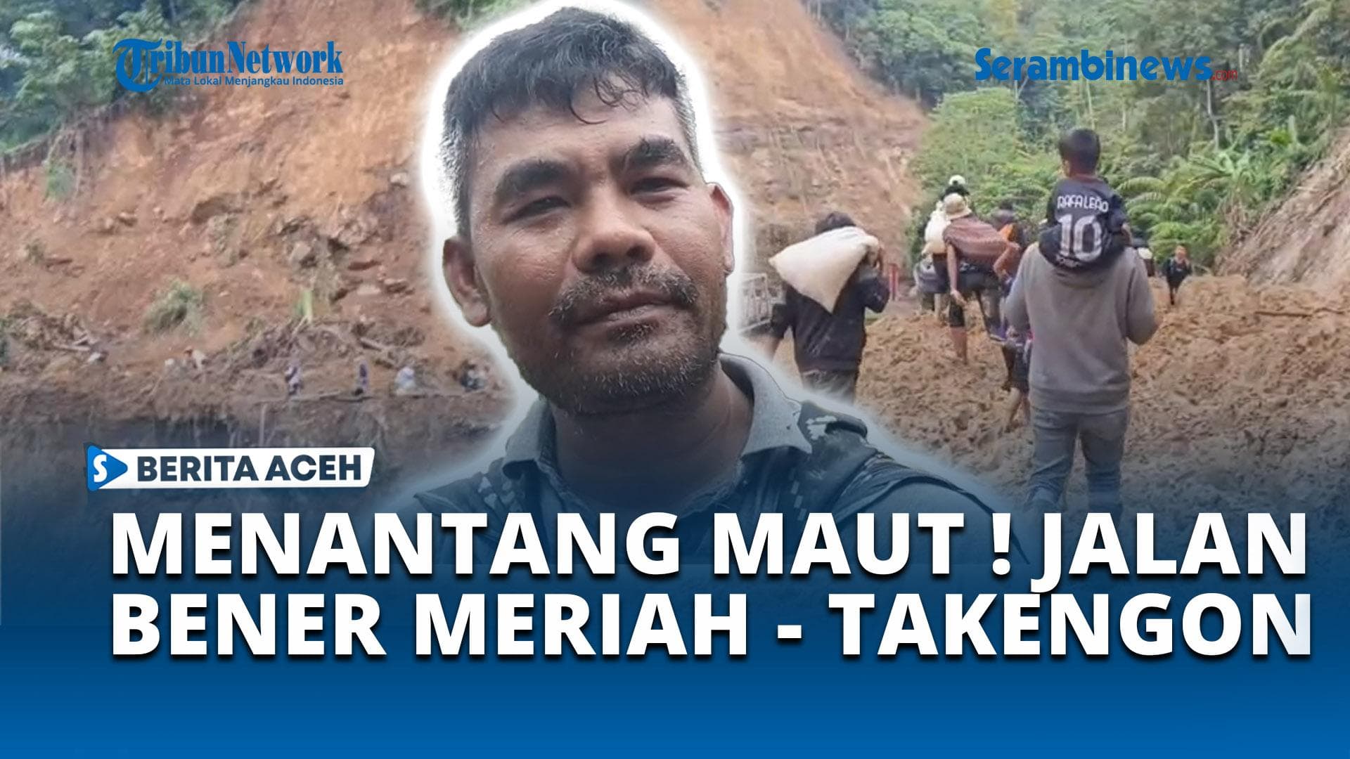 VIDEO Jalan Nasional Bener Meriah Menuju Takengon Kini Dipenuhi Jurang
