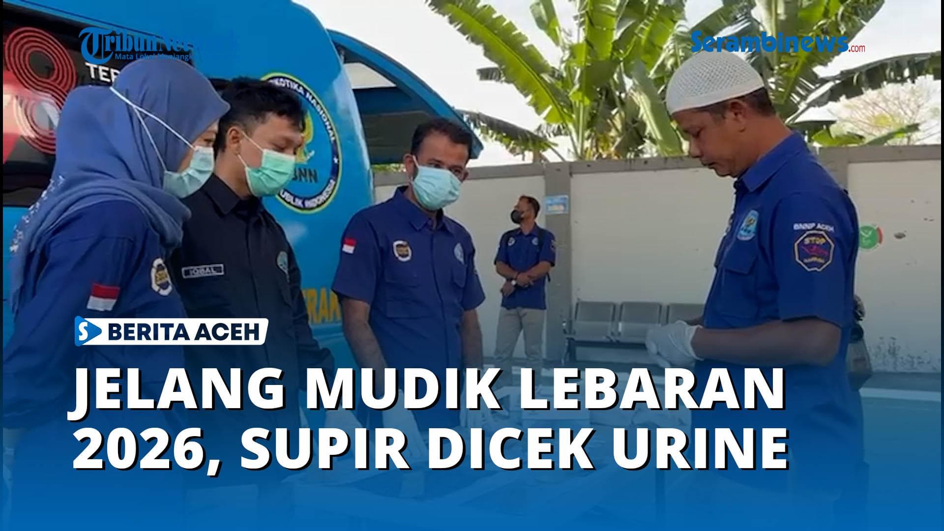 Puluhan Supir Angkutan Umum di Banda Aceh Jalani Tes Urine Jelang Mudik Lebaran 2026