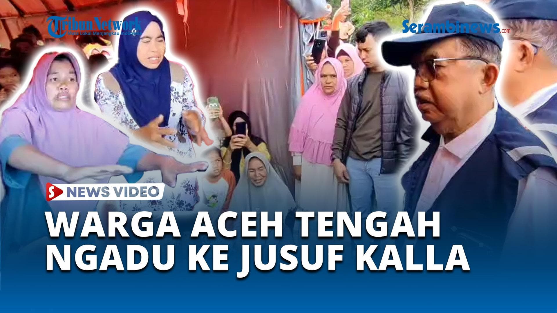 VIDEO Jusuf Kalla Dengarkan Keluhan Pengungsi di Kabupaten Bener Meriah Aceh