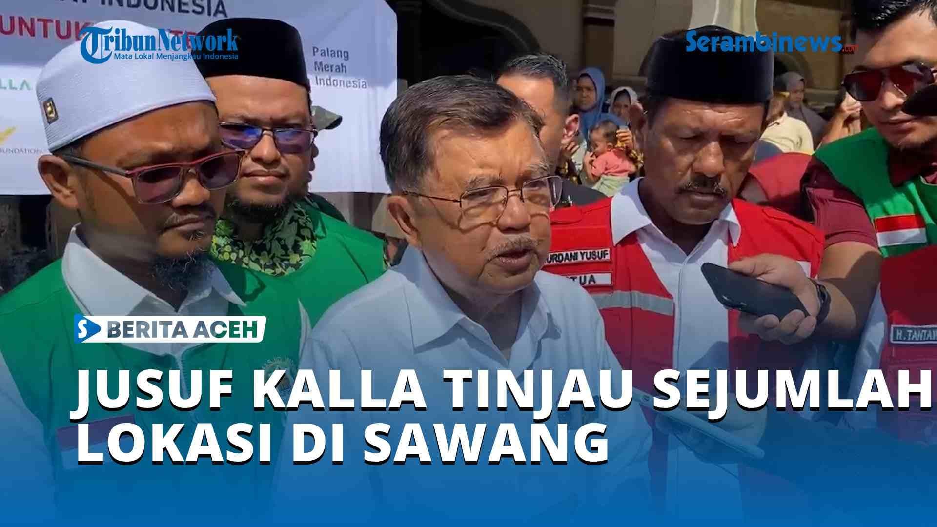 Jusuf Kalla Tinjau Pemulihan Pasca Banjir di Sawang Aceh Utara