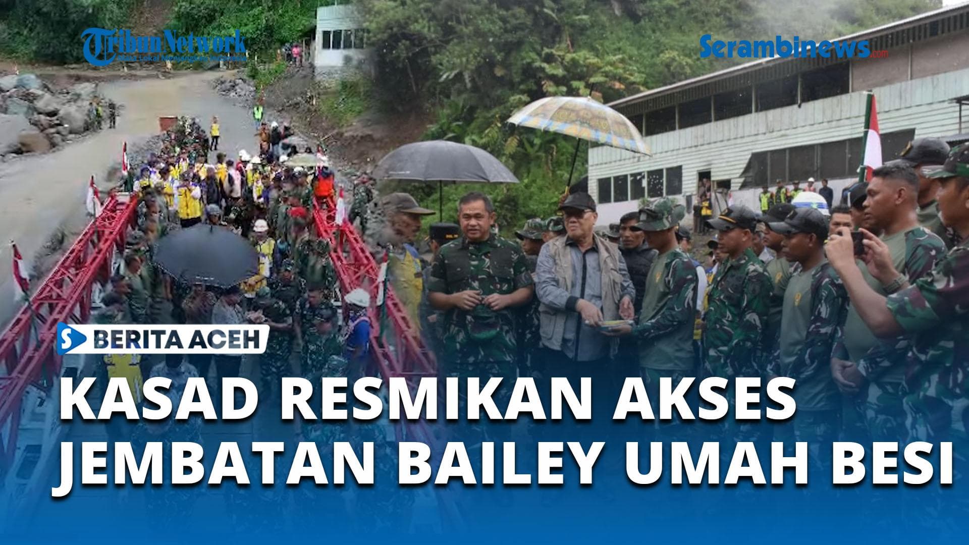 Jembatan Umah Besi Bener Meriah Pulih, Warga Aceh Kembali Terhubung