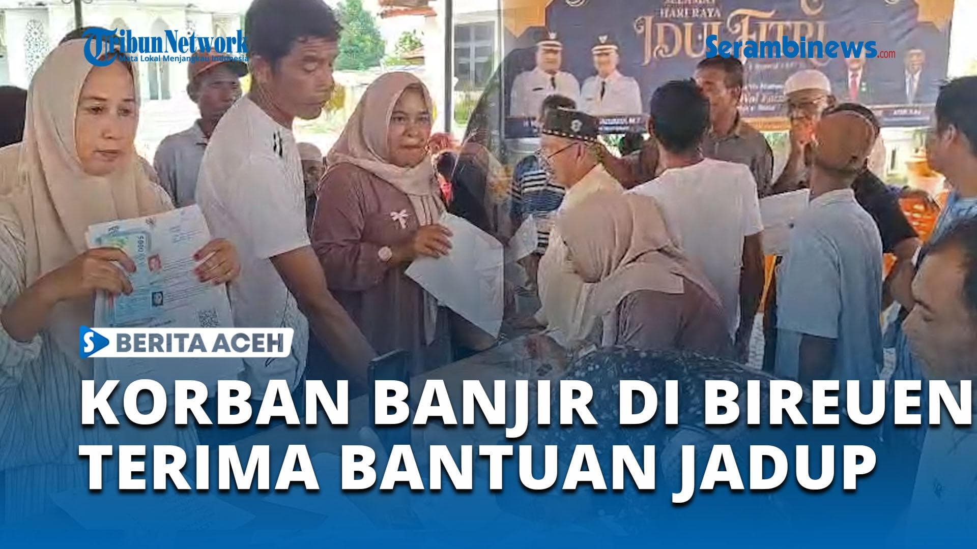 Korban Banjir Bireuen Terima Bantuan Jadup Rp450 Ribu per Bulan