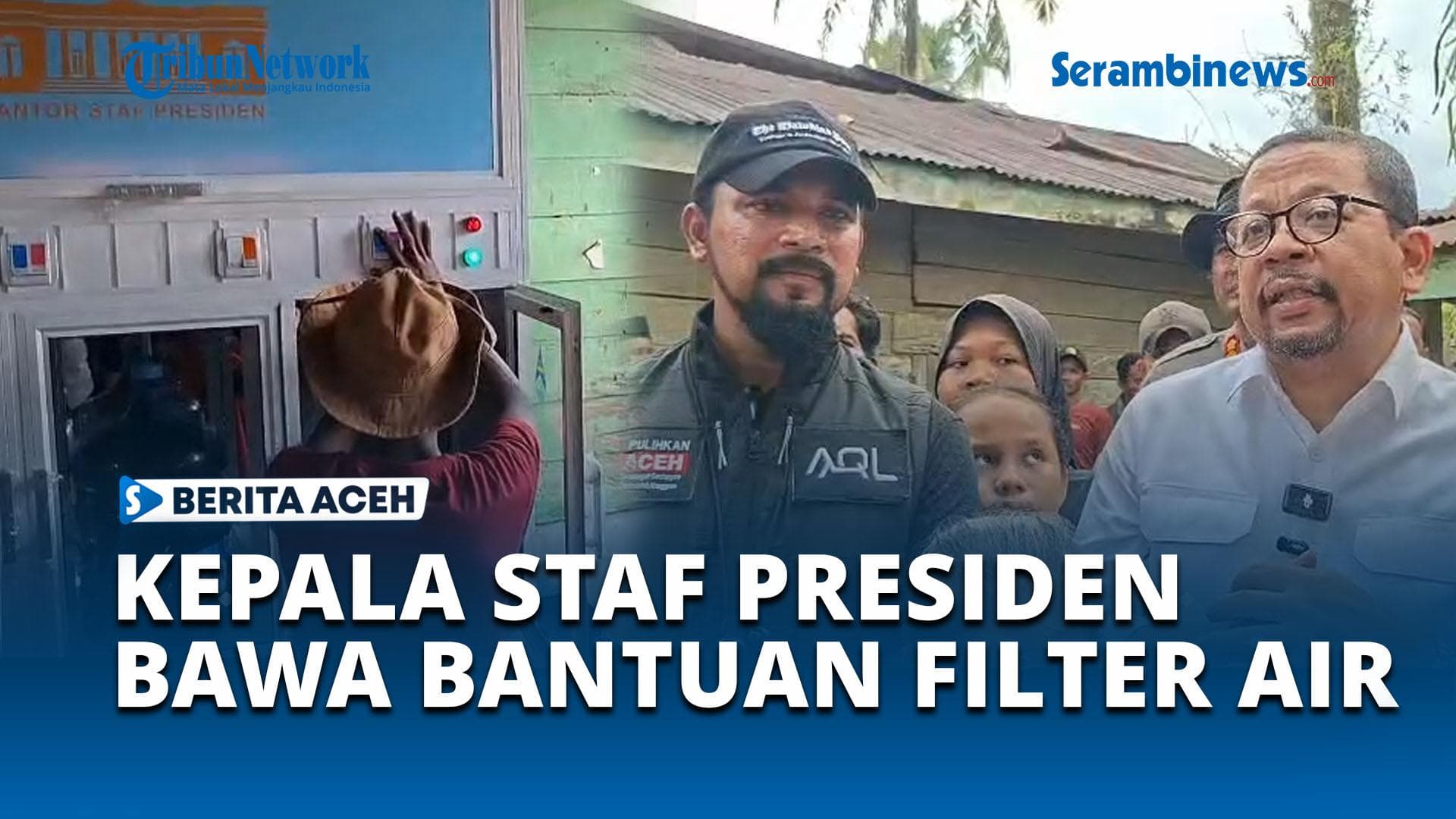 KSP Qodari Serahkan Filter Air Bersih untuk Pengungsi Banjir Aceh Timur