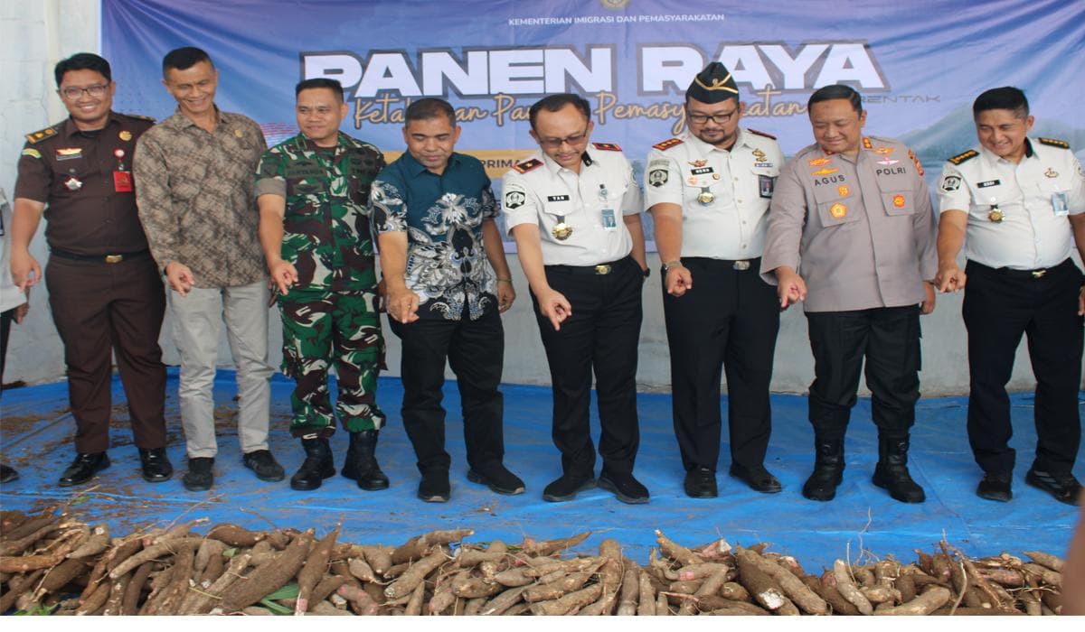 Panen Raya Singkong di Lapas Blangpidie Capai 700 Kg, Warga Binaan Berkontribusi untuk Ketahanan Pangan Aceh