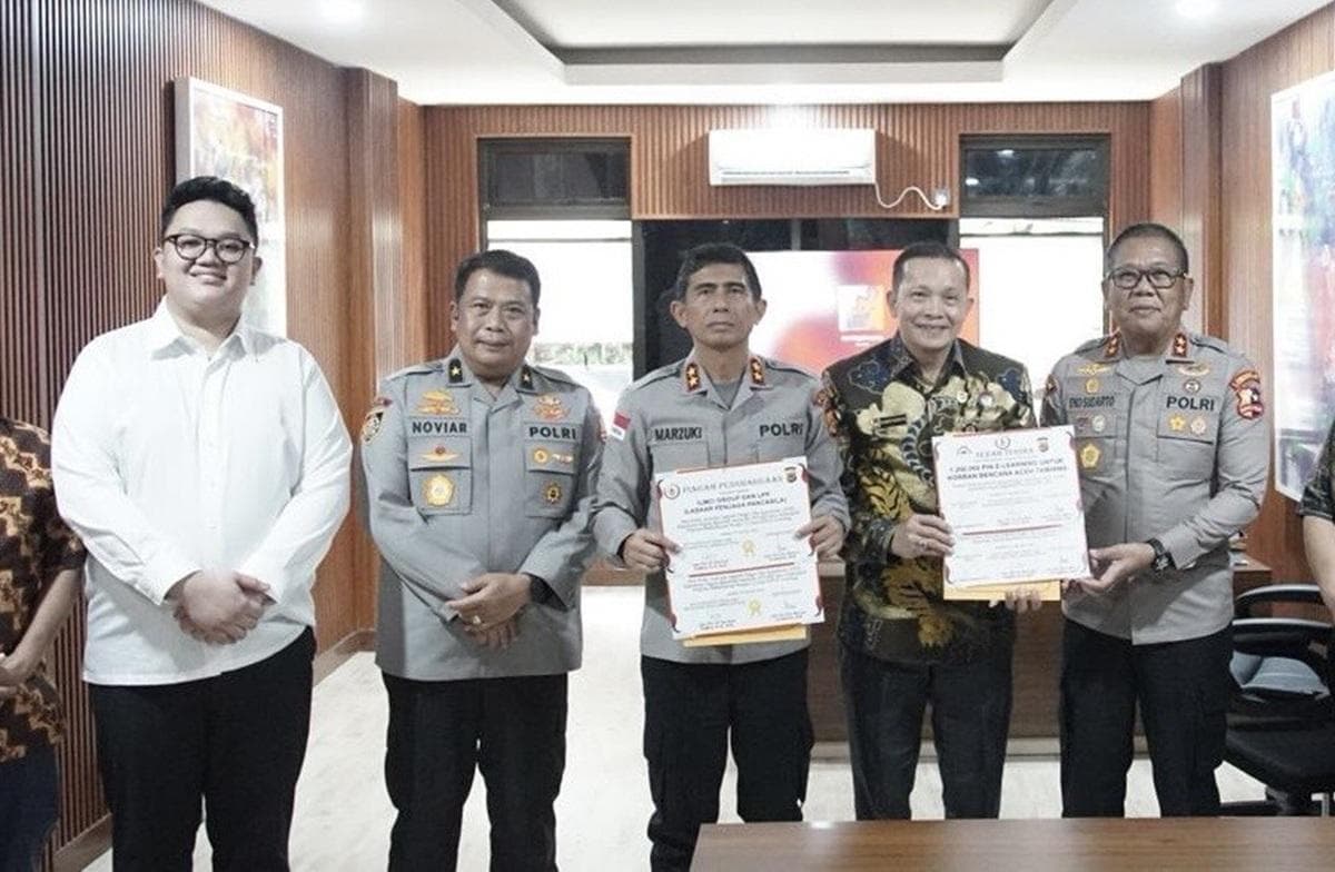 Kapolda Aceh Terima 1,2 Juta PIN E-Learning untuk Siswa Korban Bencana