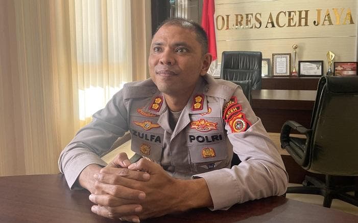Kapolres Aceh Jaya Imbau Warga Hindari Bakar Lahan di Musim Panas