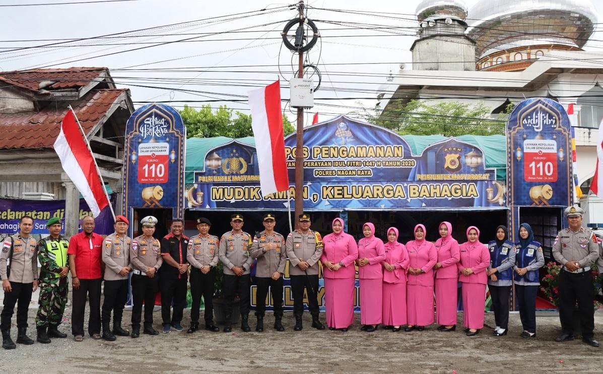 Polres Nagan Raya Siapkan Pos Pengamanan Operasi Ketupat Seulawah 2026