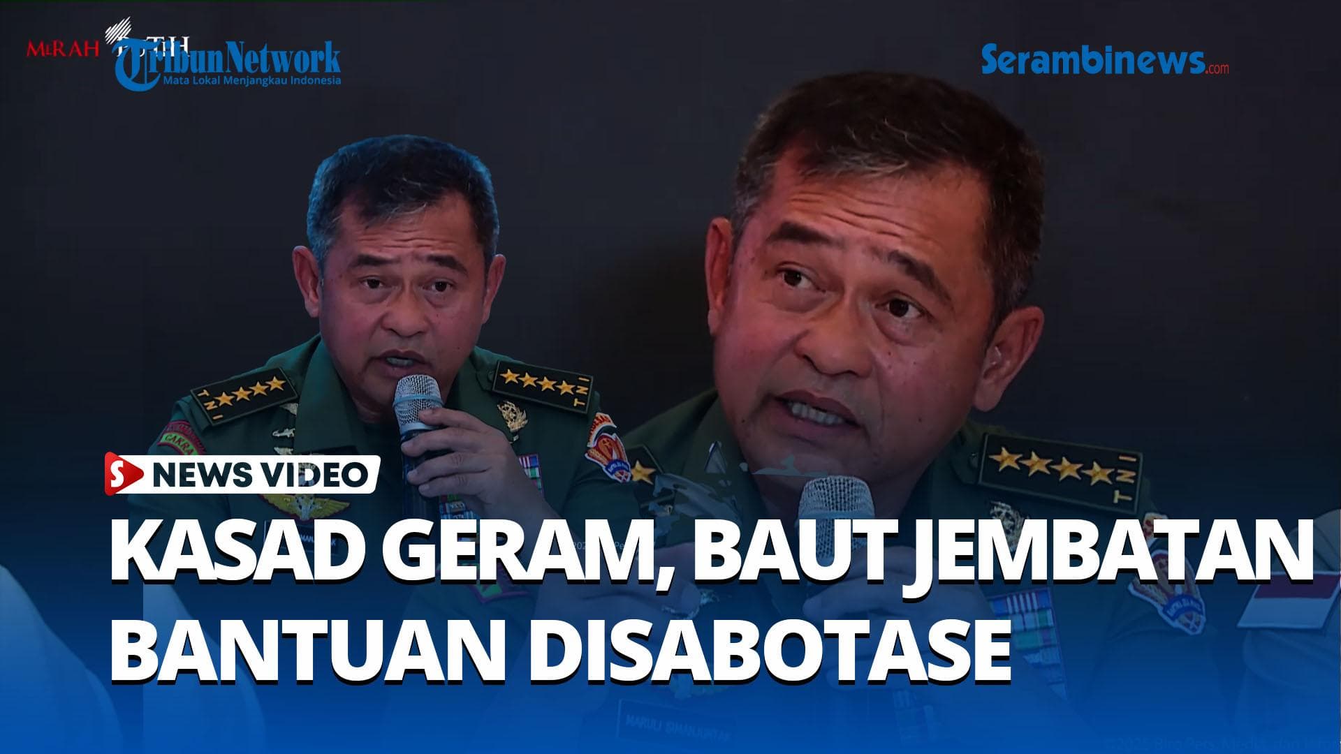 VIDEO Kasad Sesalkan Sabotase Bantuan Bencana: Baut Jembatan Bailey di Sumatera Dicuri