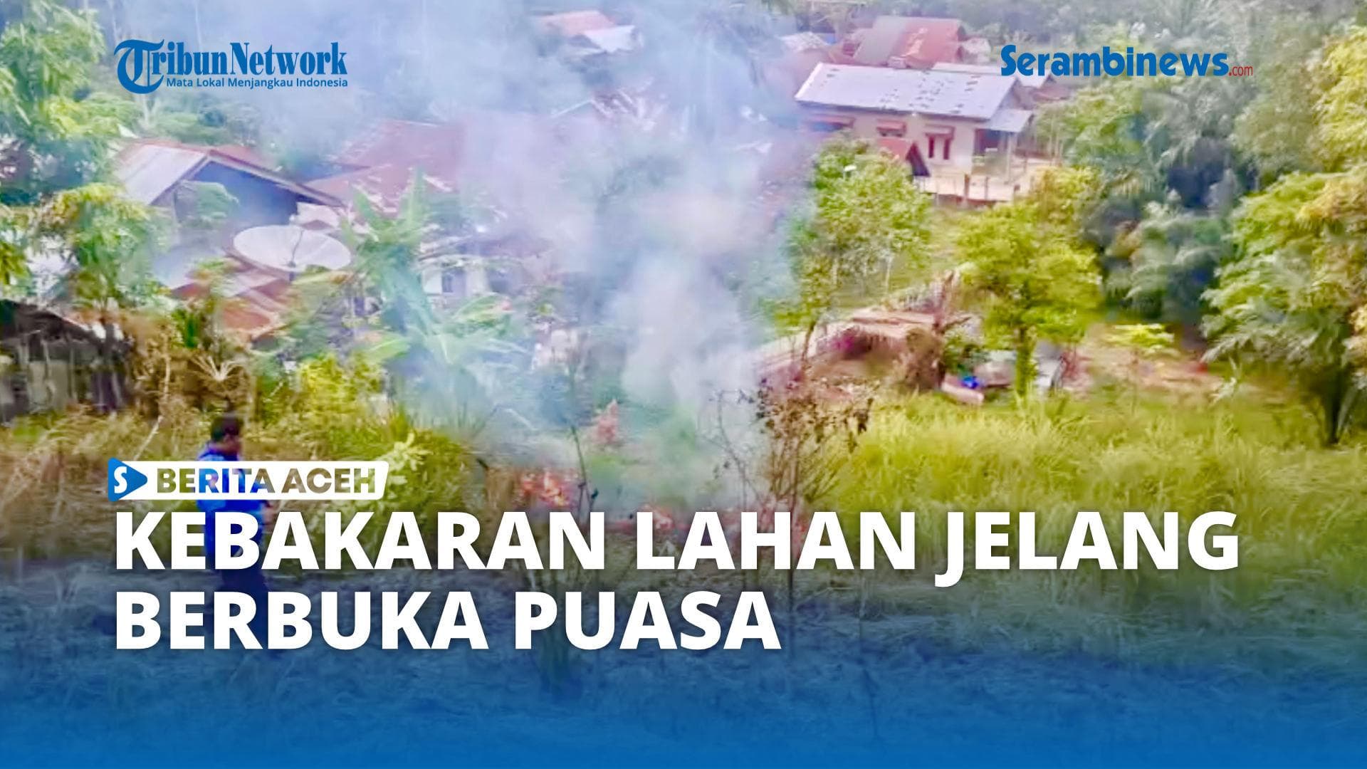 Kebakaran Lahan di Wisata Goa Jepang Lhokseumawe Jelang Berbuka